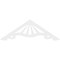 Ekena Millwork Pitch Marshall Architectural Grade PVC Gable Pediment, 72"W x 24"H x 1"P (8/12) GPP072X024X100MAR - alternate 4